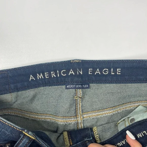 Sold✨American Eagle Next Level Flex Slim Straight Men's Jeans Size 33 - Picture 4 of 7
